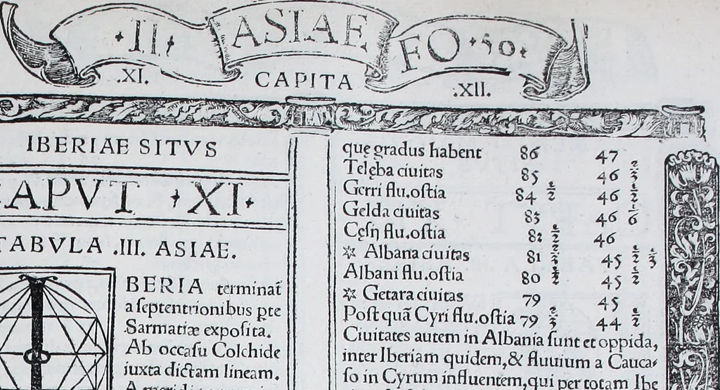 An illustration from Claudii Ptolemaei Geographicae enarrationis libri octo, 1525, leaf 110