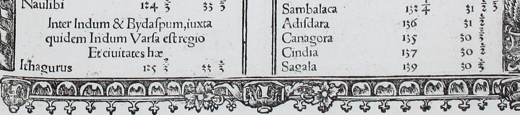 An illustration from Claudii Ptolemaei Geographicae enarrationis libri octo, 1525, leaf 138