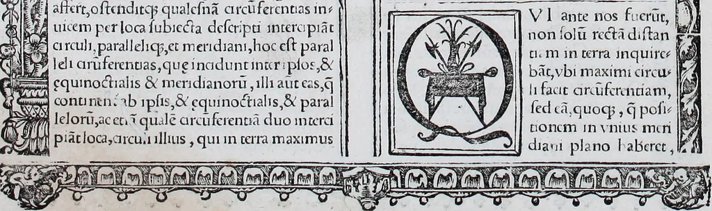 An illustration from Claudii Ptolemaei Geographicae enarrationis libri octo, 1525, leaf 17