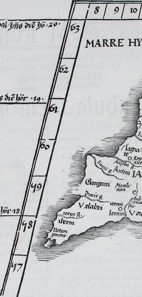 An illustration from Claudii Ptolemaei Geographicae enarrationis libri octo, 1525, leaf 274