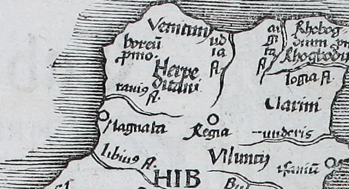 An illustration from Claudii Ptolemaei Geographicae enarrationis libri octo, 1525, leaf 274
