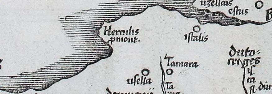 An illustration from Claudii Ptolemaei Geographicae enarrationis libri octo, 1525, leaf 274