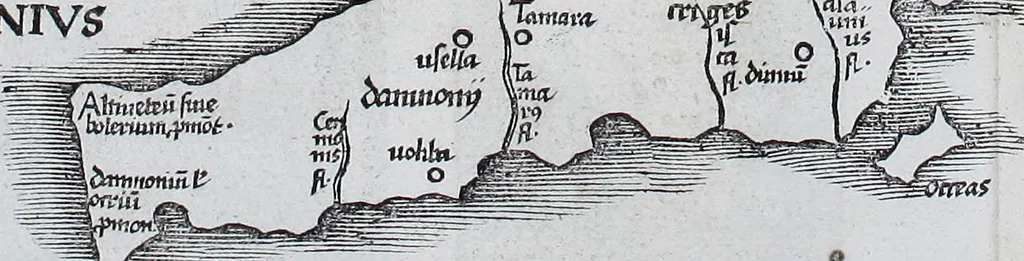 An illustration from Claudii Ptolemaei Geographicae enarrationis libri octo, 1525, leaf 274