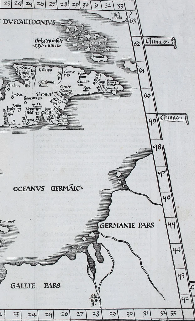 An illustration from Claudii Ptolemaei Geographicae enarrationis libri octo, 1525, leaf 274