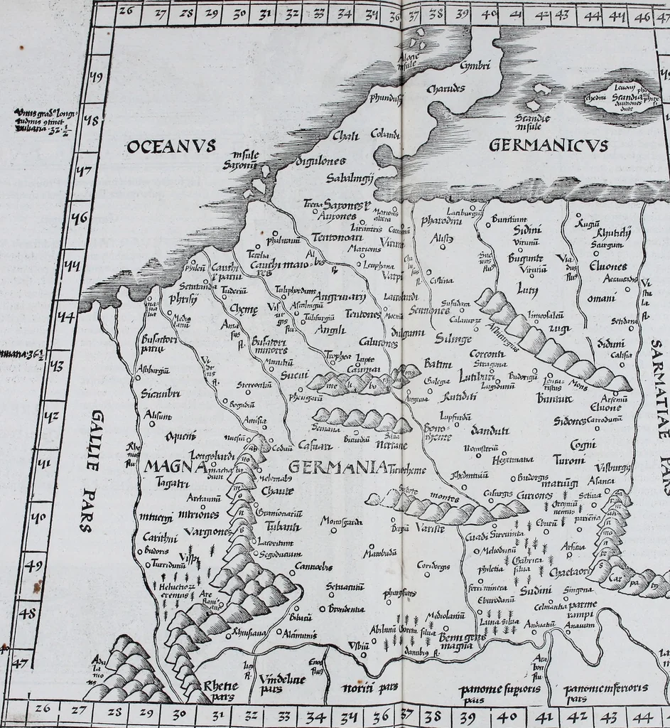 An illustration from Claudii Ptolemaei Geographicae enarrationis libri octo, 1525, leaf 286