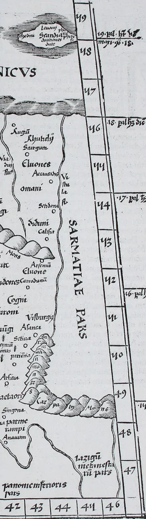 An illustration from Claudii Ptolemaei Geographicae enarrationis libri octo, 1525, leaf 286