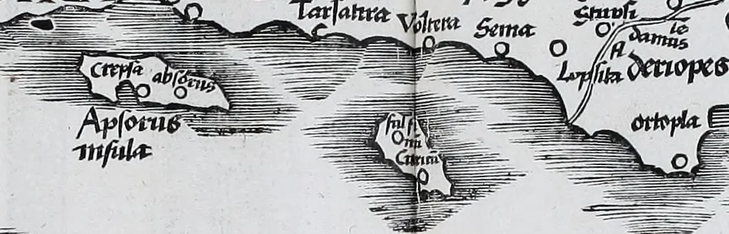 An illustration from Claudii Ptolemaei Geographicae enarrationis libri octo, 1525, leaf 290