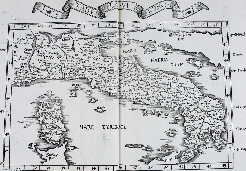 An illustration from Claudii Ptolemaei Geographicae enarrationis libri octo, 1525, leaf 294