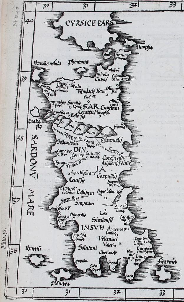 An illustration from Claudii Ptolemaei Geographicae enarrationis libri octo, 1525, leaf 298