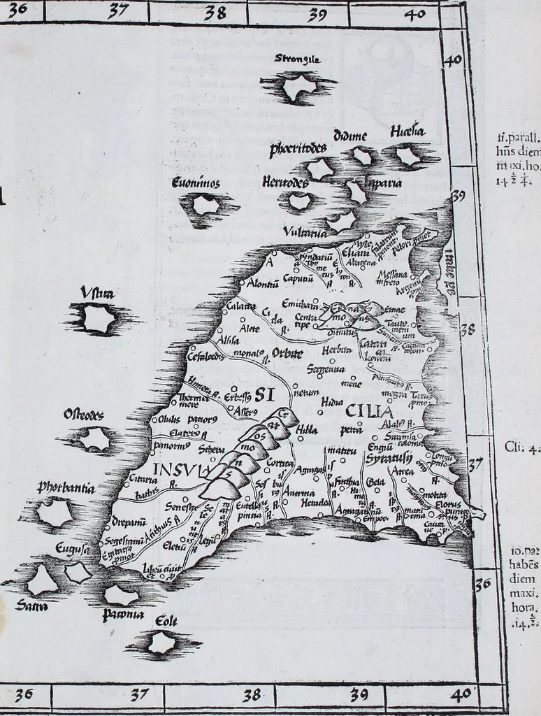 An illustration from Claudii Ptolemaei Geographicae enarrationis libri octo, 1525, leaf 298