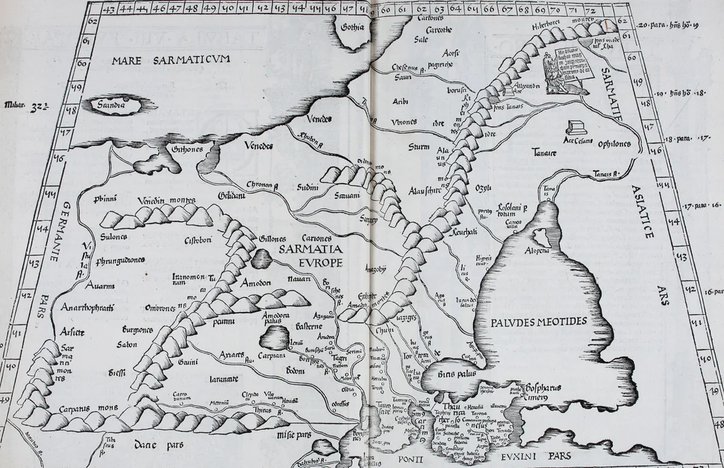 An illustration from Claudii Ptolemaei Geographicae enarrationis libri octo, 1525, leaf 302