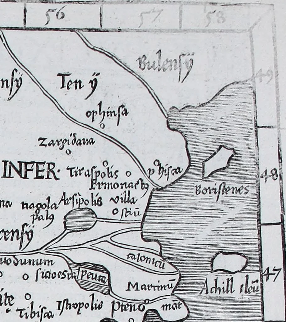 An illustration from Claudii Ptolemaei Geographicae enarrationis libri octo, 1525, leaf 306