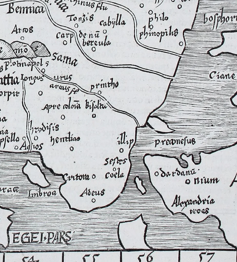 An illustration from Claudii Ptolemaei Geographicae enarrationis libri octo, 1525, leaf 306