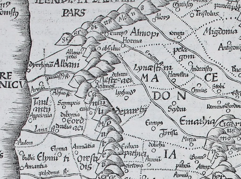 An illustration from Claudii Ptolemaei Geographicae enarrationis libri octo, 1525, leaf 310