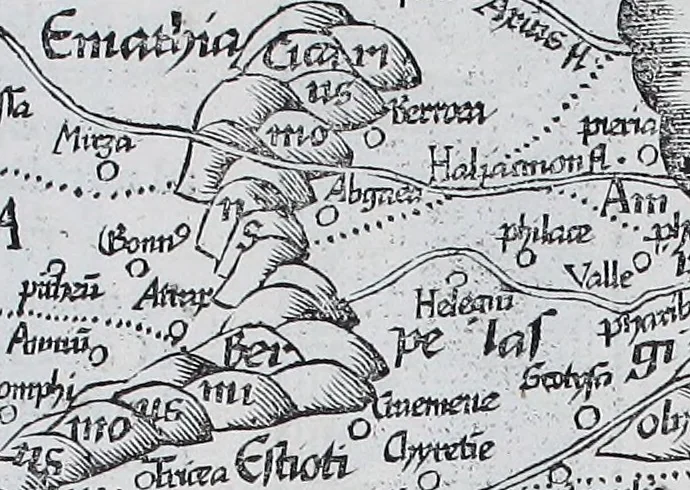 An illustration from Claudii Ptolemaei Geographicae enarrationis libri octo, 1525, leaf 310