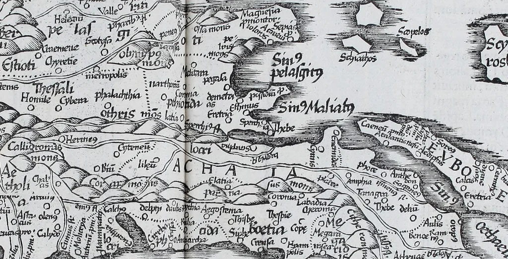 An illustration from Claudii Ptolemaei Geographicae enarrationis libri octo, 1525, leaf 310