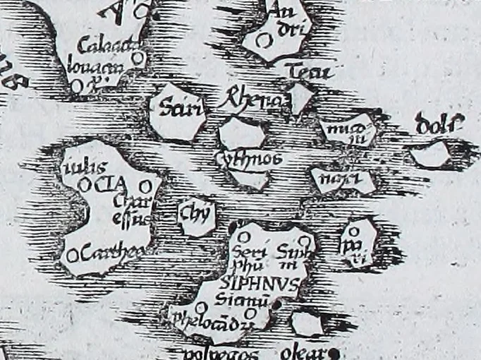 An illustration from Claudii Ptolemaei Geographicae enarrationis libri octo, 1525, leaf 310