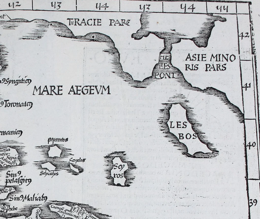 An illustration from Claudii Ptolemaei Geographicae enarrationis libri octo, 1525, leaf 310