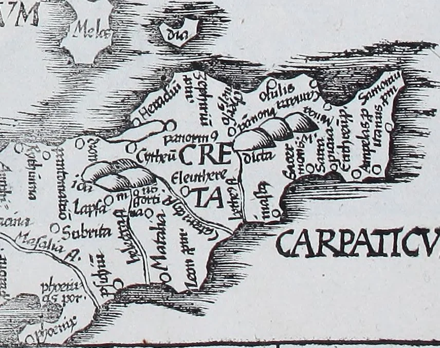 An illustration from Claudii Ptolemaei Geographicae enarrationis libri octo, 1525, leaf 310