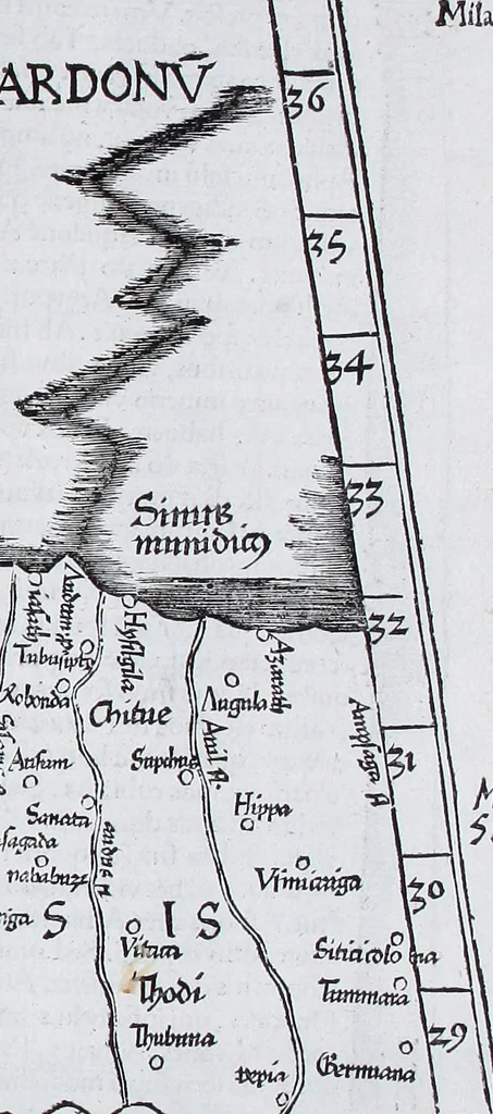 An illustration from Claudii Ptolemaei Geographicae enarrationis libri octo, 1525, leaf 314