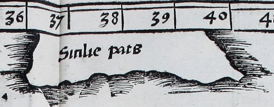 An illustration from Claudii Ptolemaei Geographicae enarrationis libri octo, 1525, leaf 318