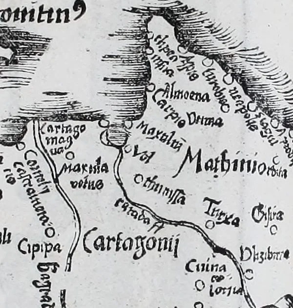 An illustration from Claudii Ptolemaei Geographicae enarrationis libri octo, 1525, leaf 318
