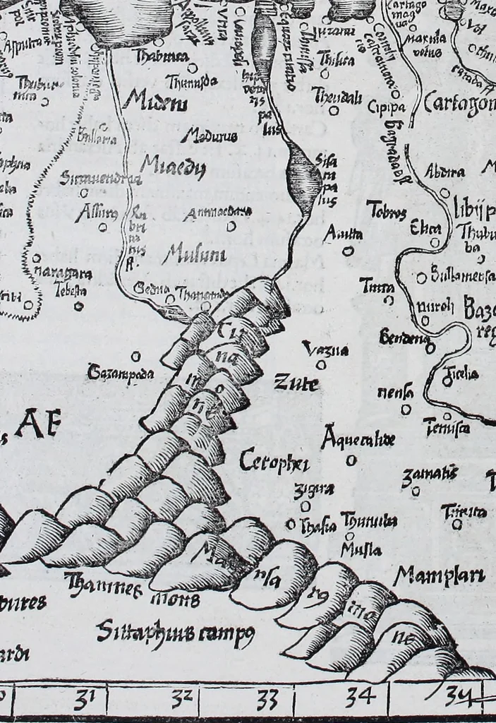 An illustration from Claudii Ptolemaei Geographicae enarrationis libri octo, 1525, leaf 318