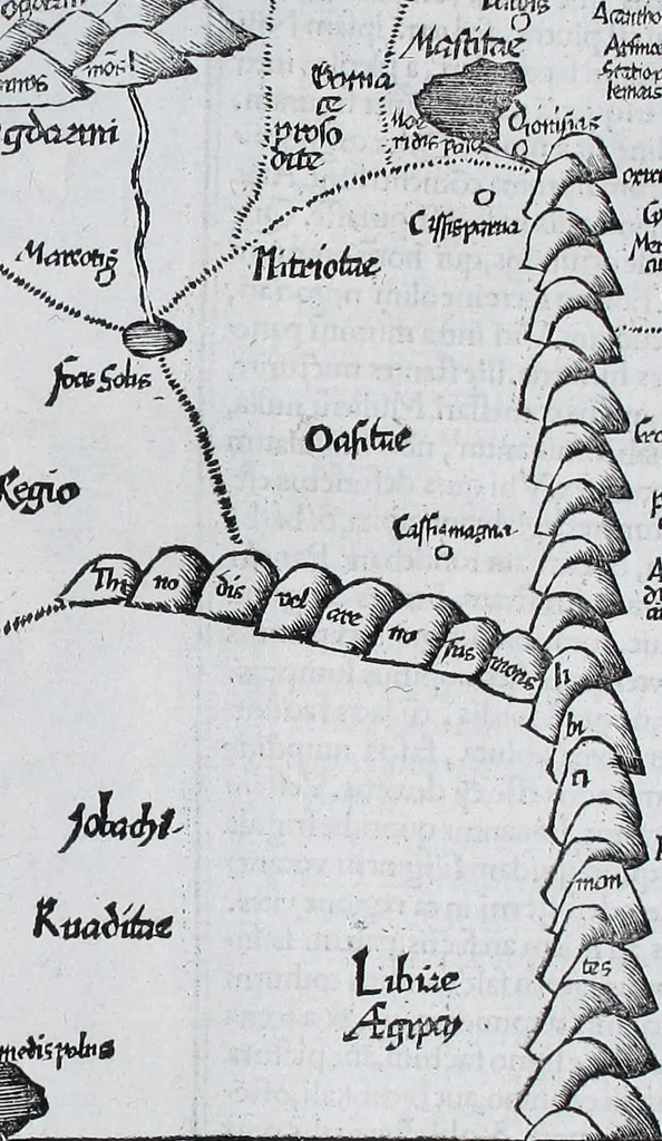 An illustration from Claudii Ptolemaei Geographicae enarrationis libri octo, 1525, leaf 322