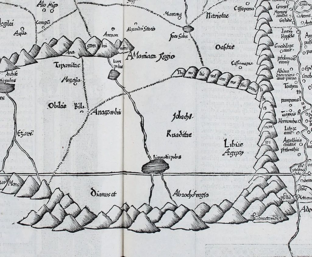 An illustration from Claudii Ptolemaei Geographicae enarrationis libri octo, 1525, leaf 322