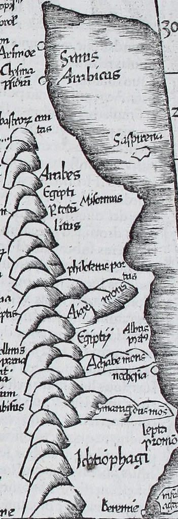 An illustration from Claudii Ptolemaei Geographicae enarrationis libri octo, 1525, leaf 322