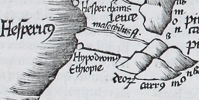 An illustration from Claudii Ptolemaei Geographicae enarrationis libri octo, 1525, leaf 326