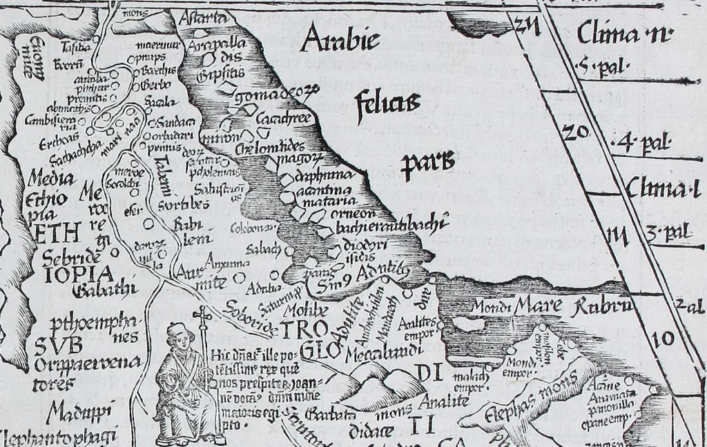 An illustration from Claudii Ptolemaei Geographicae enarrationis libri octo, 1525, leaf 326