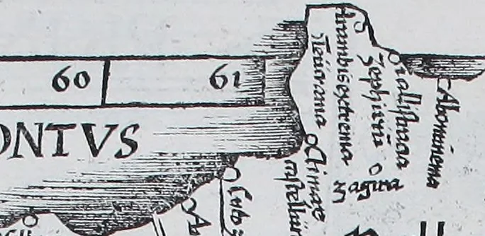 An illustration from Claudii Ptolemaei Geographicae enarrationis libri octo, 1525, leaf 330
