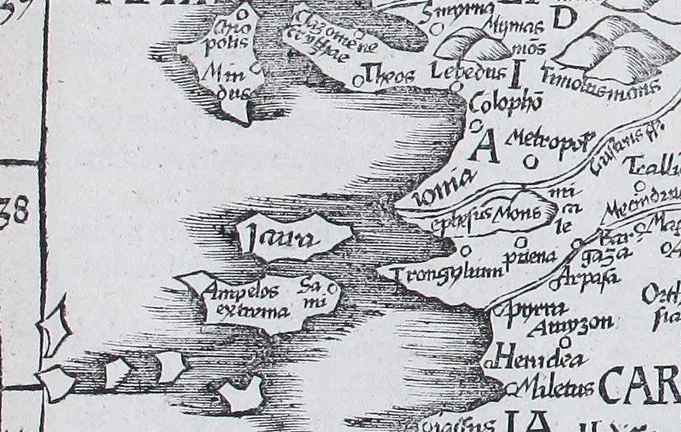 An illustration from Claudii Ptolemaei Geographicae enarrationis libri octo, 1525, leaf 330