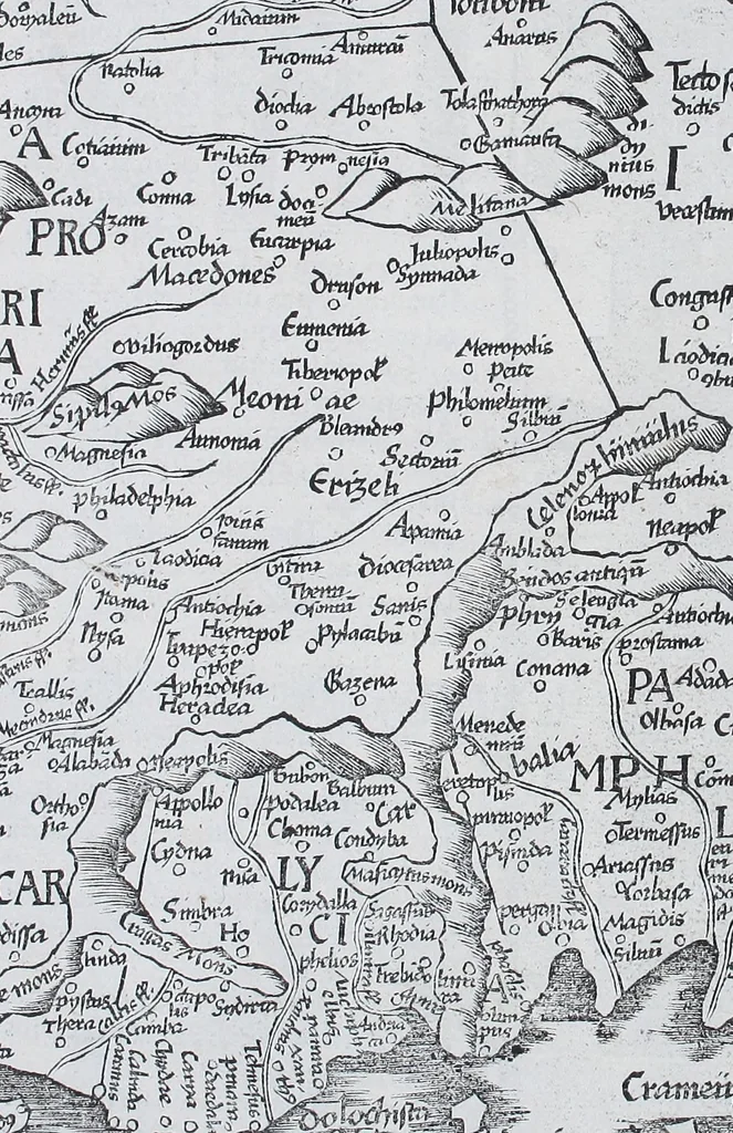 An illustration from Claudii Ptolemaei Geographicae enarrationis libri octo, 1525, leaf 330