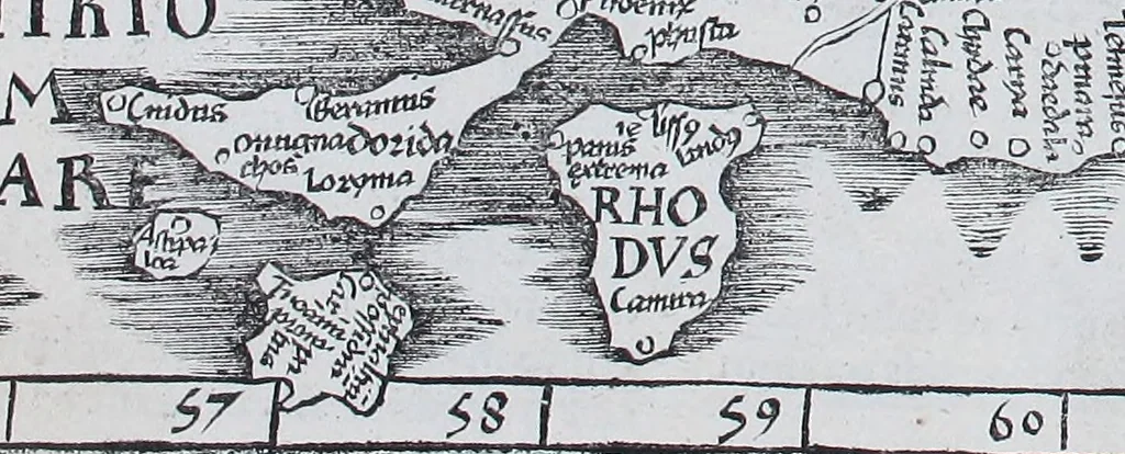An illustration from Claudii Ptolemaei Geographicae enarrationis libri octo, 1525, leaf 330