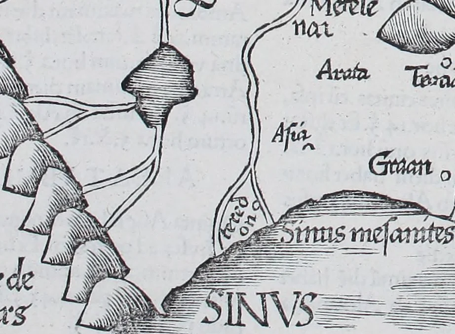 An illustration from Claudii Ptolemaei Geographicae enarrationis libri octo, 1525, leaf 346