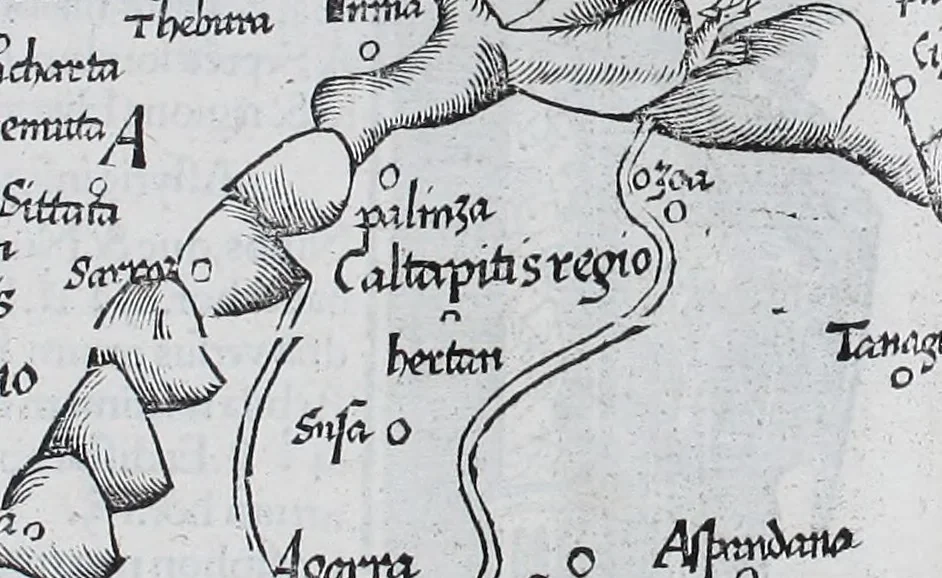 An illustration from Claudii Ptolemaei Geographicae enarrationis libri octo, 1525, leaf 346