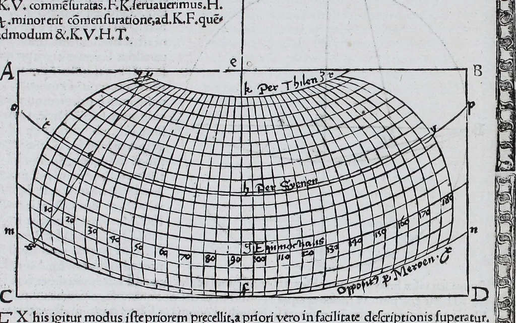 An illustration from Claudii Ptolemaei Geographicae enarrationis libri octo, 1525, leaf 35