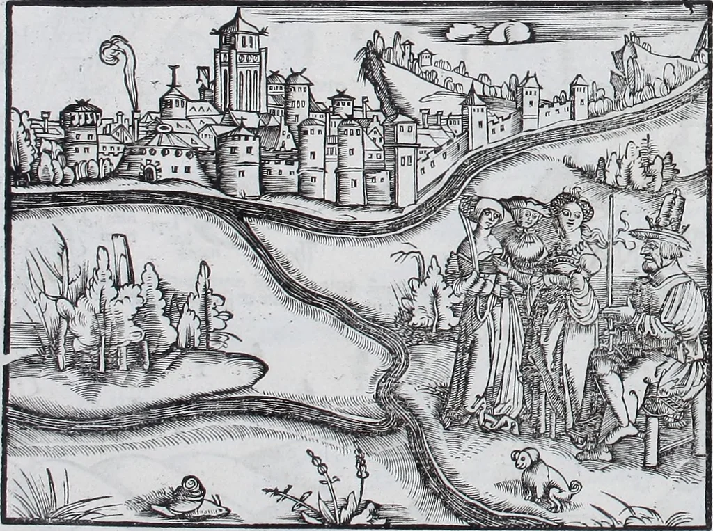 An illustration from Claudii Ptolemaei Geographicae enarrationis libri octo, 1525, leaf 355