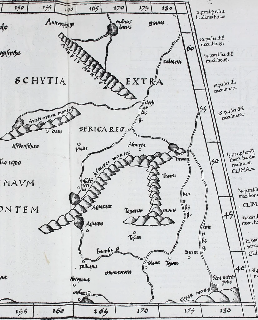 An illustration from Claudii Ptolemaei Geographicae enarrationis libri octo, 1525, leaf 358