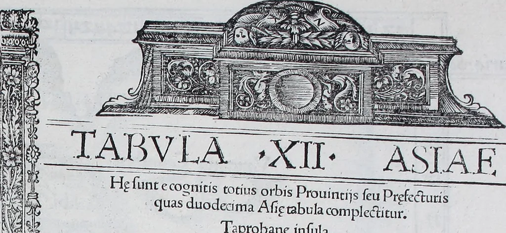 An illustration from Claudii Ptolemaei Geographicae enarrationis libri octo, 1525, leaf 372