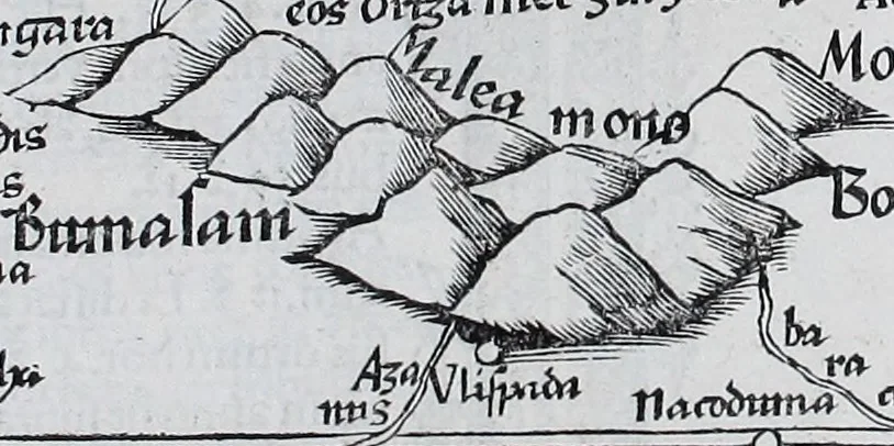 An illustration from Claudii Ptolemaei Geographicae enarrationis libri octo, 1525, leaf 374