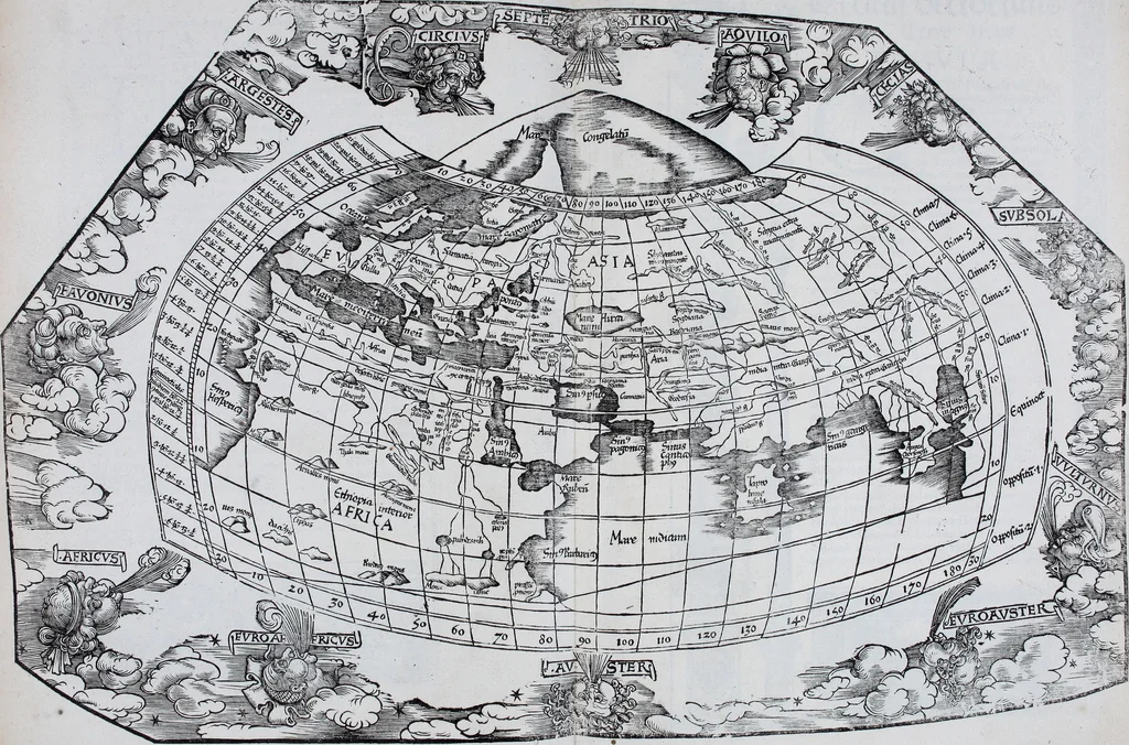 An illustration from Claudii Ptolemaei Geographicae enarrationis libri octo, 1525, leaf 378