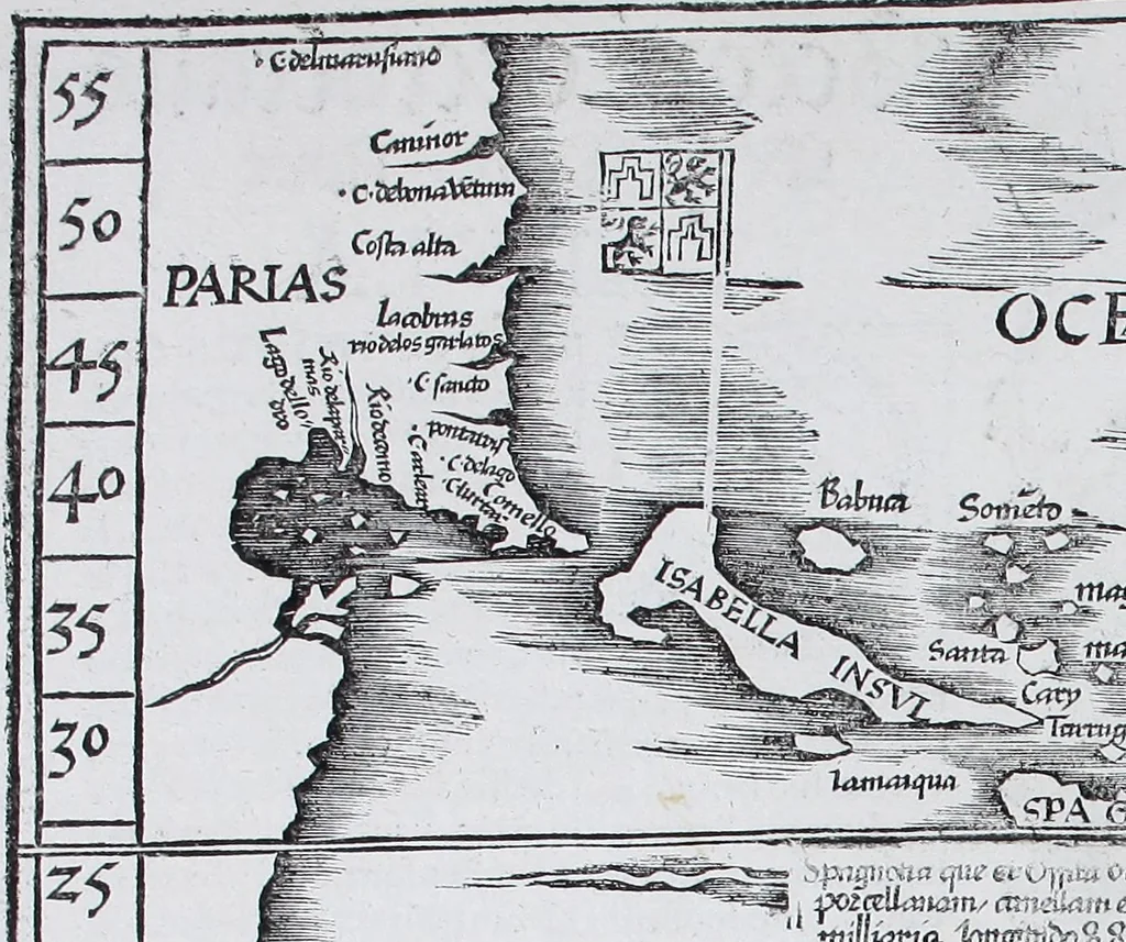 An illustration from Claudii Ptolemaei Geographicae enarrationis libri octo, 1525, leaf 382