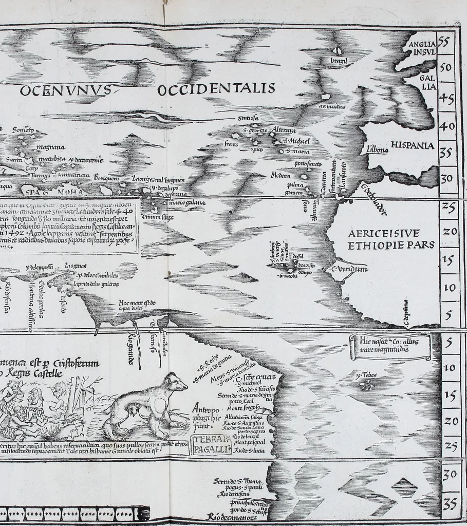 An illustration from Claudii Ptolemaei Geographicae enarrationis libri octo, 1525, leaf 382