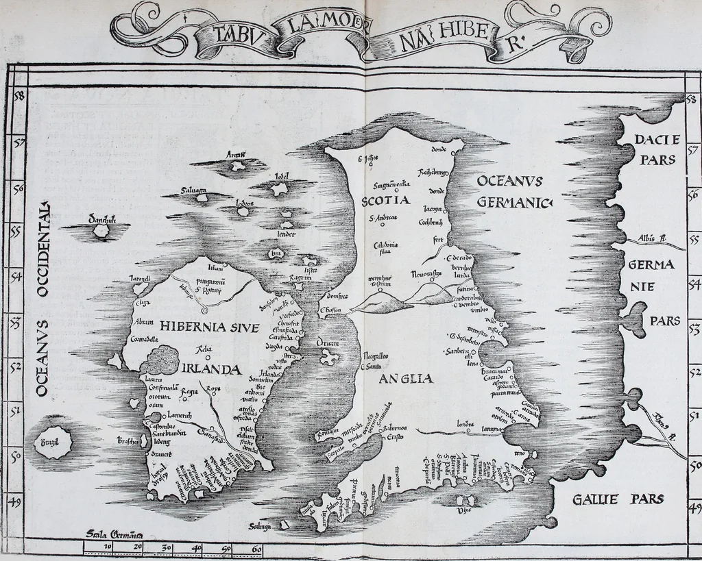 An illustration from Claudii Ptolemaei Geographicae enarrationis libri octo, 1525, leaf 386