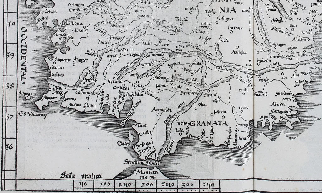 An illustration from Claudii Ptolemaei Geographicae enarrationis libri octo, 1525, leaf 390