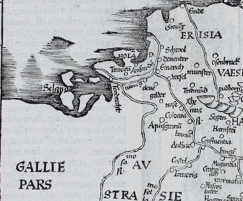 An illustration from Claudii Ptolemaei Geographicae enarrationis libri octo, 1525, leaf 398