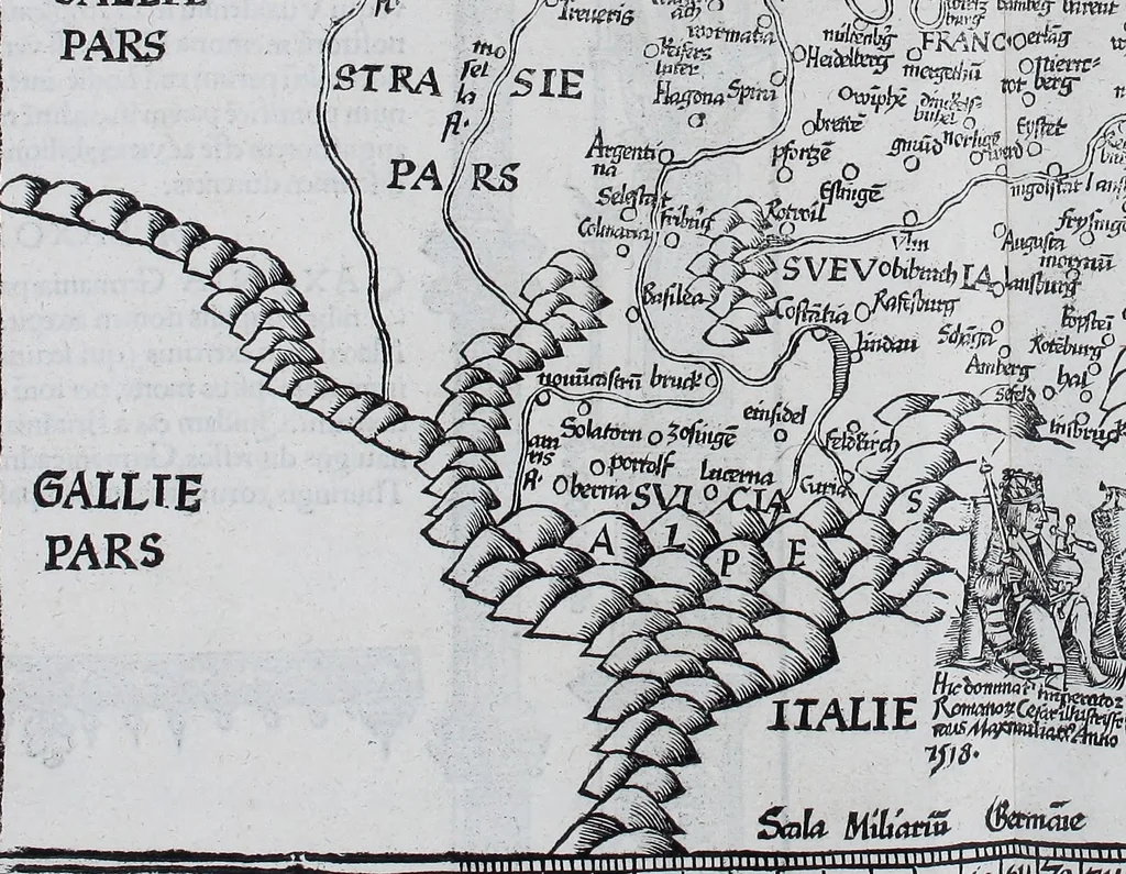 An illustration from Claudii Ptolemaei Geographicae enarrationis libri octo, 1525, leaf 398